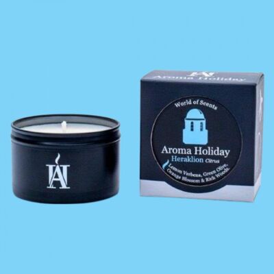 Scented Travel Candle Tin  x 3 HERAKLION