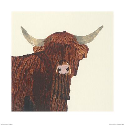 Julia Burns (Highland Cow) , 60 x 60cm , PPR46155
