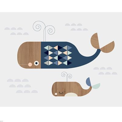 Little Design Haus (Whales) , 40 x 50cm , PPR43614