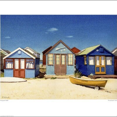 Margaret Heath (Three Beach Huts) , 40 x 50cm , 40976