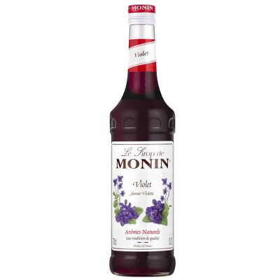 MONIN Violet syrup for sparkling cocktails - Natural flavors - 70cl