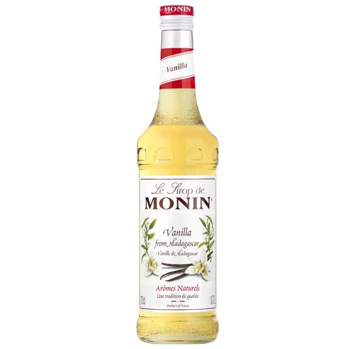 Sirop de Vanille MONIN pour boissons chaudes et cocktails  - Arômes naturels - 70cl