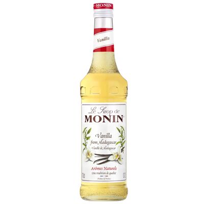 MONIN Vanillesirup für Heißgetränke und Cocktails – Natürliche Aromen – 70cl