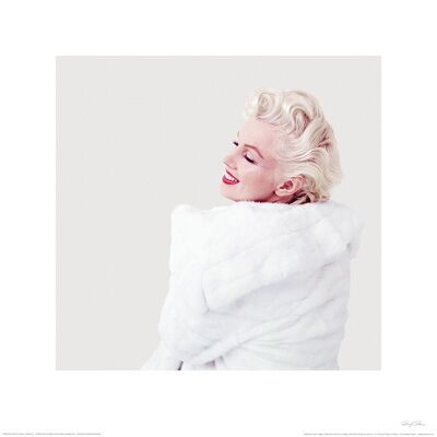 Marilyn Monroe (White Fur) , 40 x 40cm , PPR45478