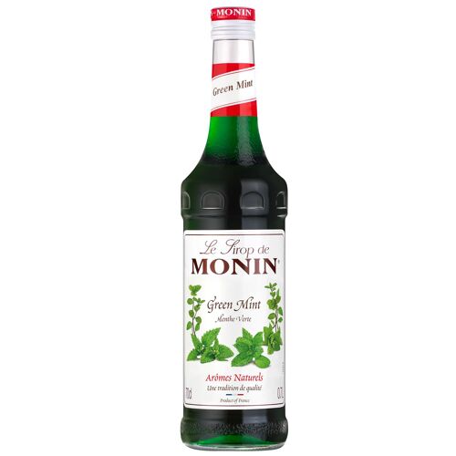 Sirop de Menthe Verte MONIN pour cocktails ou boissons rafraîchissantes - Arômes naturels - 70cl