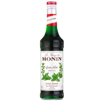 Sirop de Menthe Verte MONIN pour cocktails ou boissons rafraîchissantes - Arômes naturels - 70cl 1