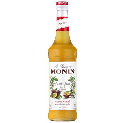 MONIN Sirope Passion para cócteles o bebidas refrescantes - Sabores naturales - 70cl