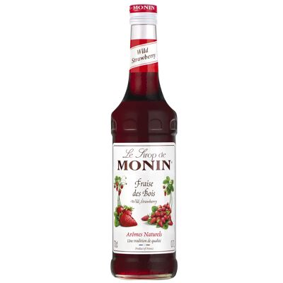 Sirope de Fresa Silvestre MONIN para cócteles o bebidas refrescantes - Sabores naturales - 70cl