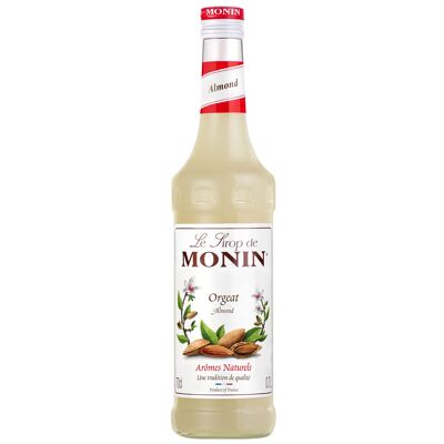 MONIN Sirope de horchata para cócteles o tés helados - Sabores naturales - 70cl