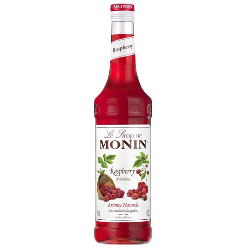 Sirop de Framboise MONIN pour cocktails ou boissons rafraîchissantes - Arômes naturels - 70cl