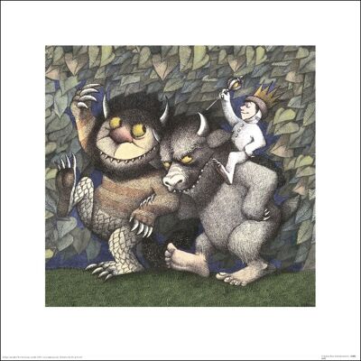 Maurice Sendak (King Max, Carol and Bull) , 40 x 40cm , 44005