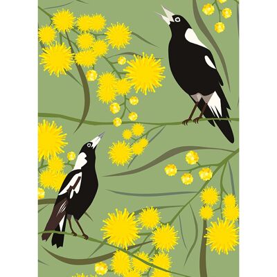 Mokoh (Magpies) , 30 x 40cm , PPR54130