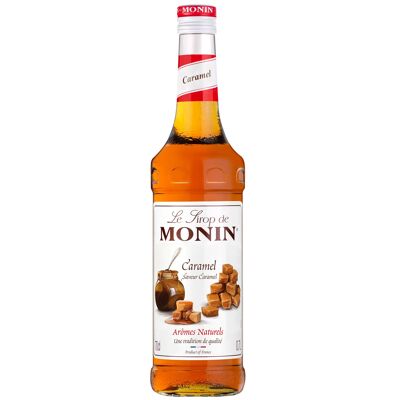 MONIN Caramel Syrup for hot drinks or gourmet cocktails - Natural flavors - 70cl