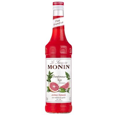 MONIN Sciroppo di Pompelmo Rosa per cocktail o bevande rinfrescanti - Aromi naturali - 70cl