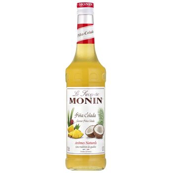 Sirop de Pina Colada MONIN pour cocktails avec ou sans alcool - Arômes naturels - 70cl 1