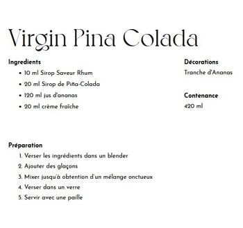 Sirop de Pina Colada MONIN pour cocktails avec ou sans alcool - Arômes naturels - 70cl 2