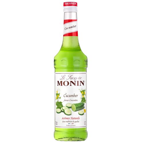 Sirop de Concombre MONIN pour cocktails ou boissons rafraîchissantes - Arômes naturels - 70cl