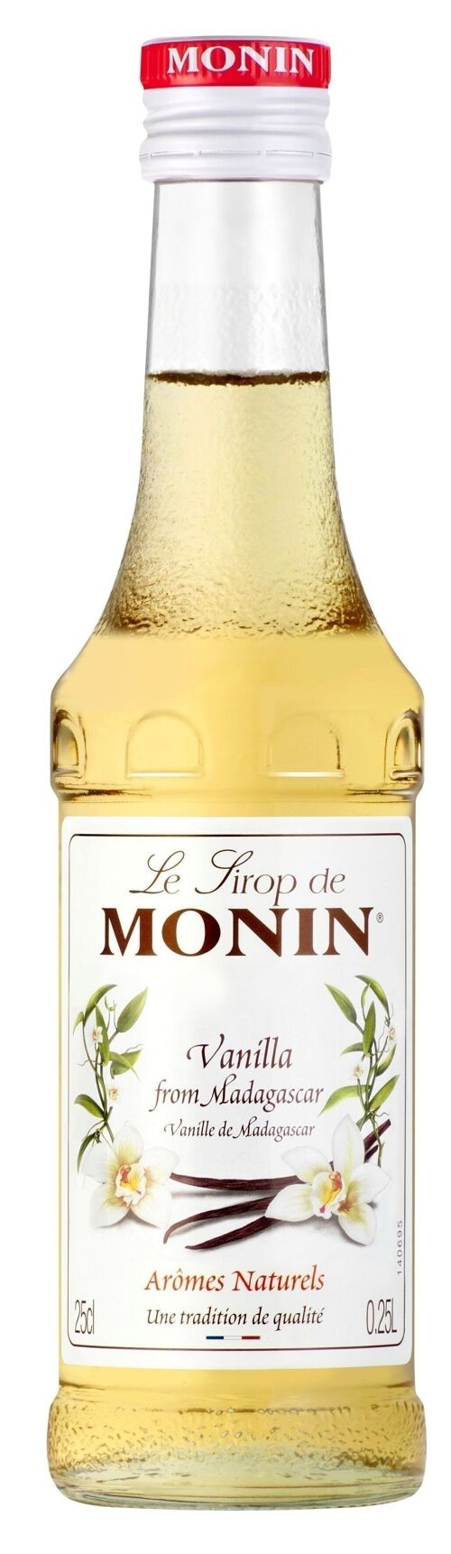 Sirop de Vanille MONIN pour aromatiser vos boissons chaudes de fêtes des mères - Arômes naturels - 25cl