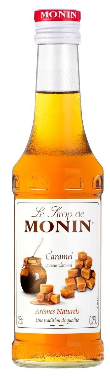 Sirop de Caramel MONIN pour aromatiser vos boissons chaudes ou cocktails - Arômes naturels-  25cl 1