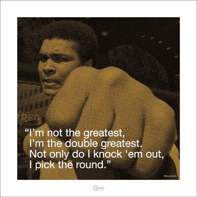Muhammad Ali (iQuote - Greatest) , 40 x 40cm , PPR45280