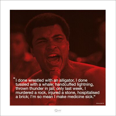 Muhammad Ali (iQuote - Sick) , 40 x 40cm , PPR45281