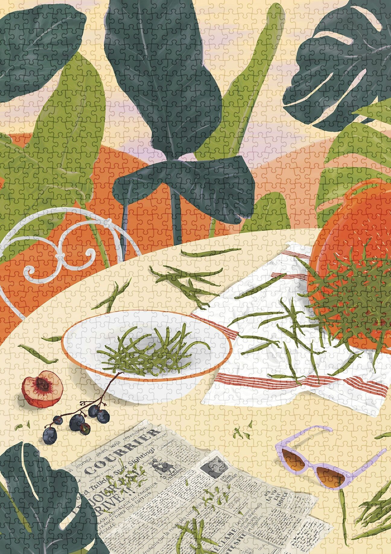 Rompecabezas de judías verdes