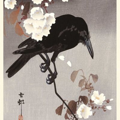 Ohara Koson (Crow on a Cherry Branch) , 50 x 100cm , PPR41285