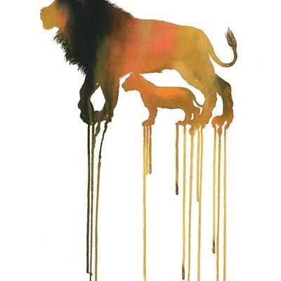 Oliver Flores (Lions) , 60 x 80cm , PPR51013