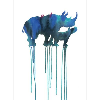 Oliver Flores (Rhinoceros) , 30 x 40cm , PPR44538