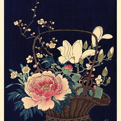 Ohara Koson (Basket of Flowers) , 30 x 40cm , PPR44816