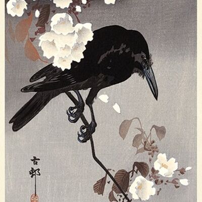 Ohara Koson (Crow on a Cherry Branch) , 30 x 60cm , PPR41725