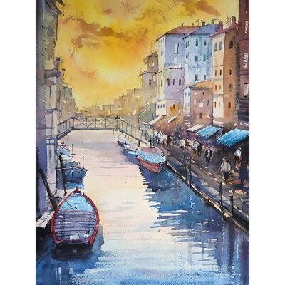 Rajan Dey (Venice in Late Afternoon) , 60 x 80cm , PPR51400