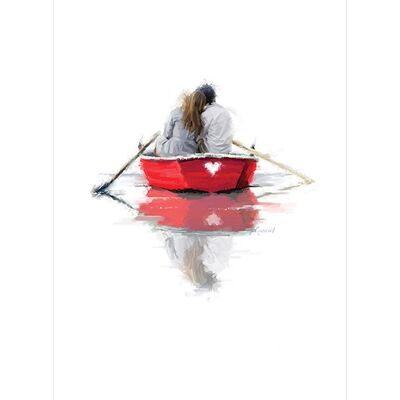 Richard Macneil (Couple in a Boat) , 30 x 40cm , PPR44544