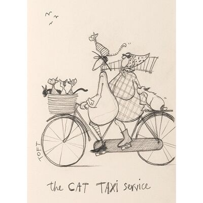 Sam Toft (The Cat Taxi Service Sketch) , 30 x 40cm , PPR44483
