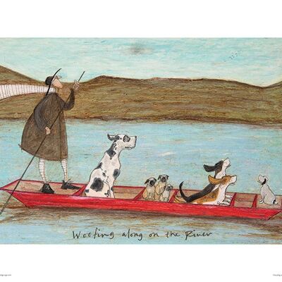 Sam Toft (Woofing along on the River) , 30 x 40cm , PPR44490