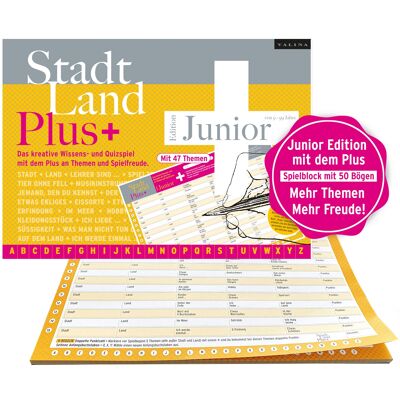 Stadt Land Plus Junior - game block