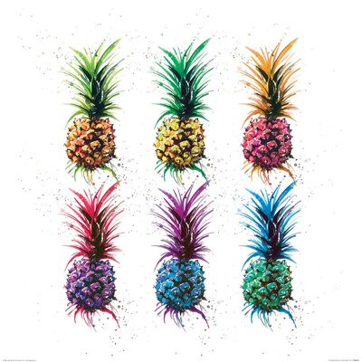 Sarah Stokes (Pineapple Rainbow) , 60 x 60cm , PPR46056