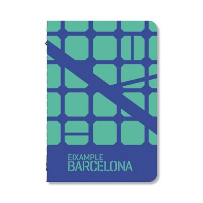 Notebook / Eixample/ blue-turquoise A6