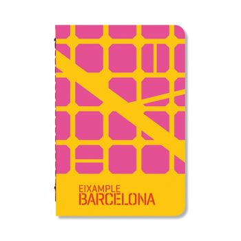 Notebook / Eixample / jaune-magenta A6 1
