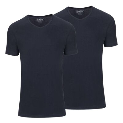 7610 Basic Fit V Hals T-shirt