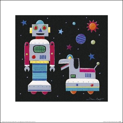 Simon Hart (A Robot & His Dog) , 30 x 30cm , 44388