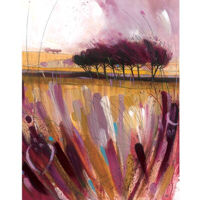 Simon Howden (Through the Bracken in Mauve) , 60 x 80cm , PPR40367