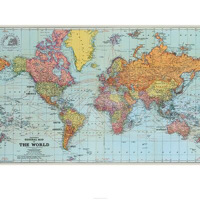 Stanfords General Map of the World (1920) , 60 x 80cm , PPR51127