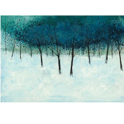 Stuart Roy (Blue Trees on White) , 60 x 80cm , PPR40766