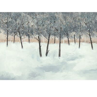 Stuart Roy (Silver Trees on White) , 60 x 80cm , PPR40769