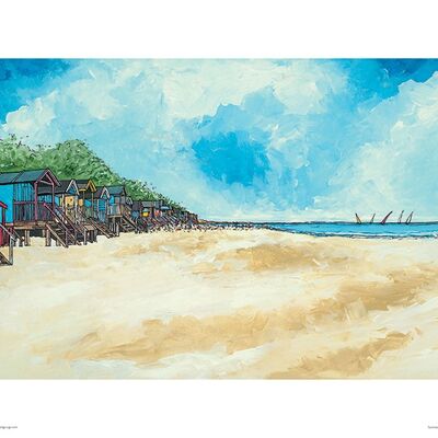Stuart Roy (Summer Beach Huts III) , 30 x 40cm , PPR44511