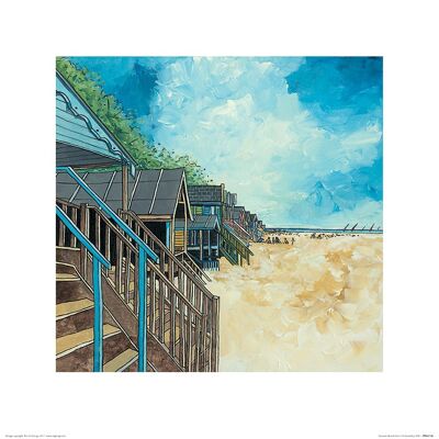 Stuart Roy (Summer Beach Huts I) , 40 x 40cm , PPR45748