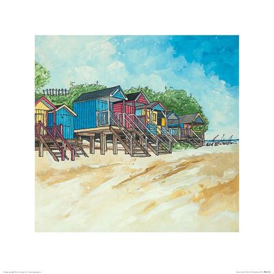 Stuart Roy (Summer Beach Huts II) , 40 x 40cm , PPR45749