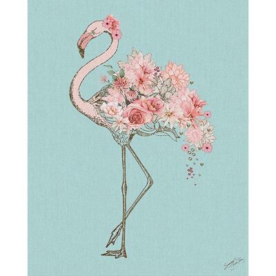 Summer Thornton (Floral Flamingo) , 40 x 50cm , PPR43593