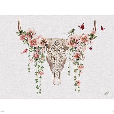Summer Thornton (Floral Skull) , 30 x 40cm , PPR44621